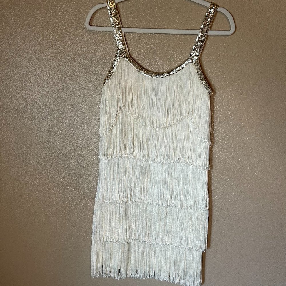 Fringe Mini Dress by Venus